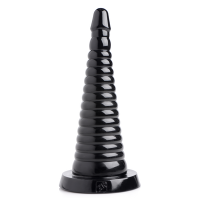 XR Brands Giant Ribbed Anal Cone - Black Top Merken Winkel